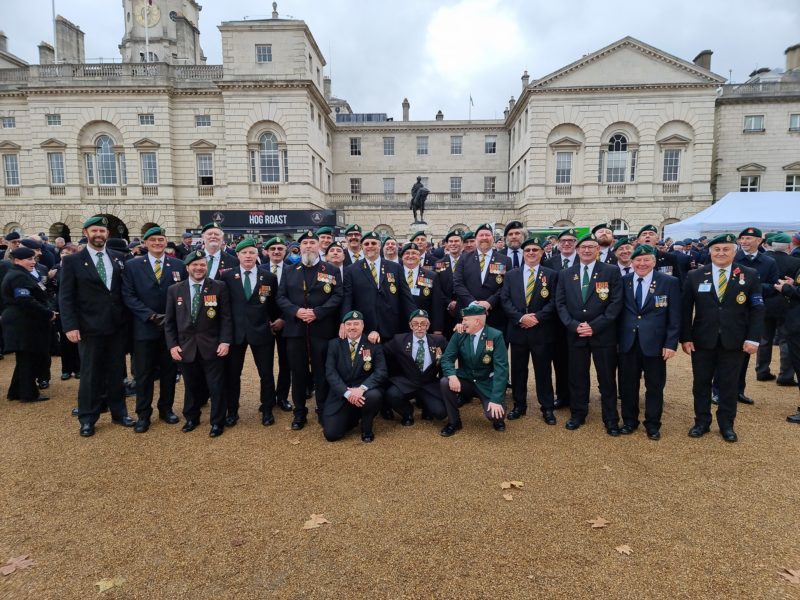 The South African Legion Europe contingent post Remembrance Parade, in this 100th year of the Legions work in supporting our veterans.